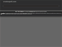 Tablet Screenshot of createapoll.com